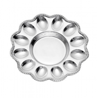 PEARL-PLATEADO-24 cm-FUENTE HUEVOS RELLENOS BEATRIZ BALL