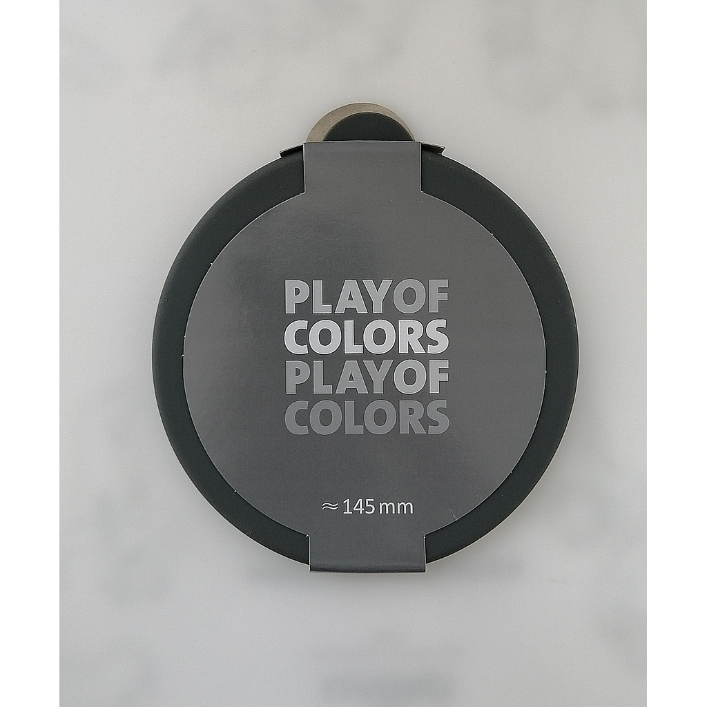 PLAY OF COLORS-ANTHRACITE-144 mm-TAPA DE SILICONA PARA BOWL BOHEMIA