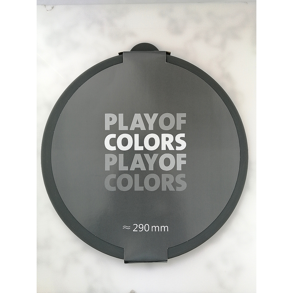 PLAY OF COLORS-ANTHRACITE-285 mm-TAPA DE SILICONA PARA BOWL BOHEMIA