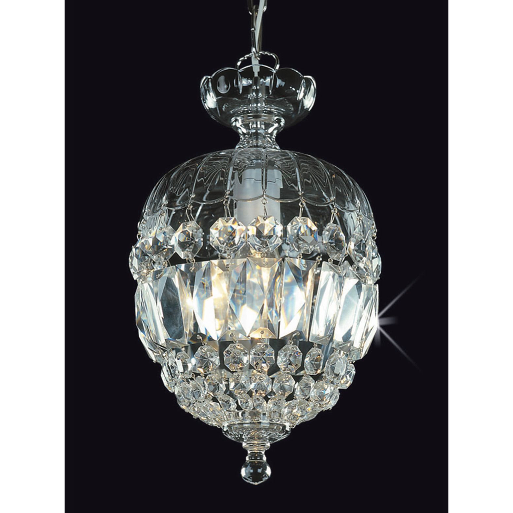 PRECIOSA-CVIKOV 3029-0-CRISTAL Y CROMO BRILLANTE LAMPARA DE CRISTAL