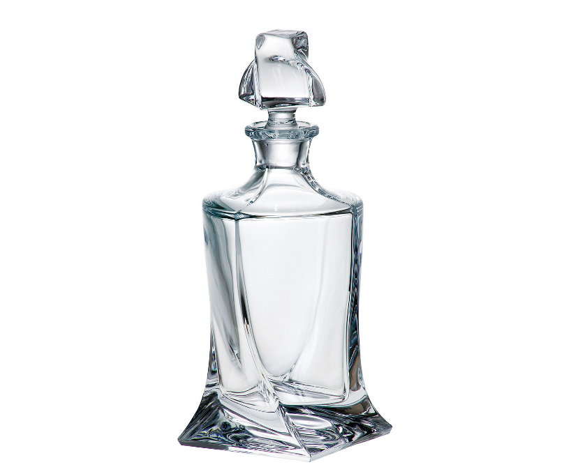 QUADRO-0-850 ml-BOTELLA RECTA-CRYSTALITE BOHEMIA CRISTAL