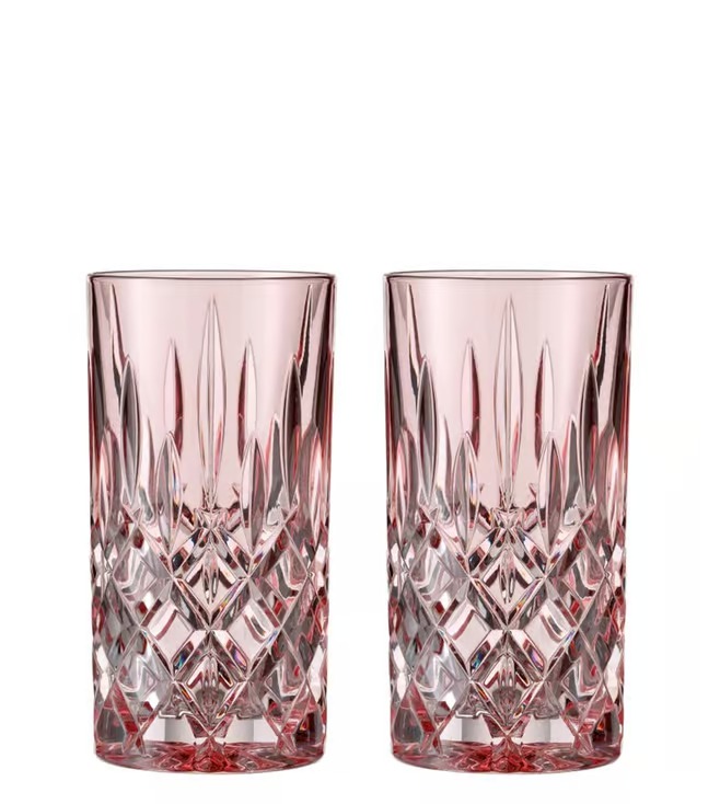 NOBLESSE-ROSE-395 ml-2 VASOS LARGOS-NACHTMANN