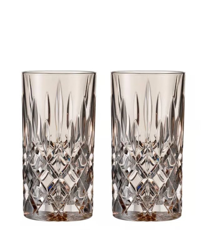 NOBLESSE-TAUPE-395 ml-2 VASOS LARGOS-NACHTMANN