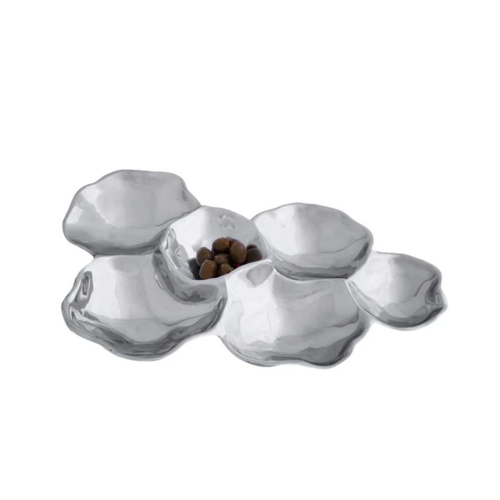SOHO-PLATEADO-39 cm-MULTI CHIP AND DIP 8308 BEATRIZ BALL
