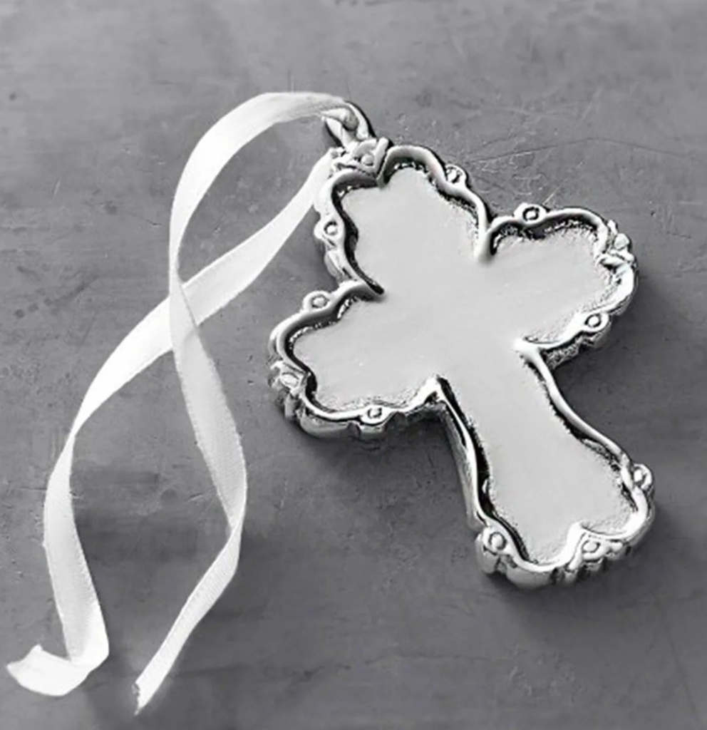 BABY-PLATEADO-9 CM-CRUZ PRINCESA 6801 BEATRIZ BALL