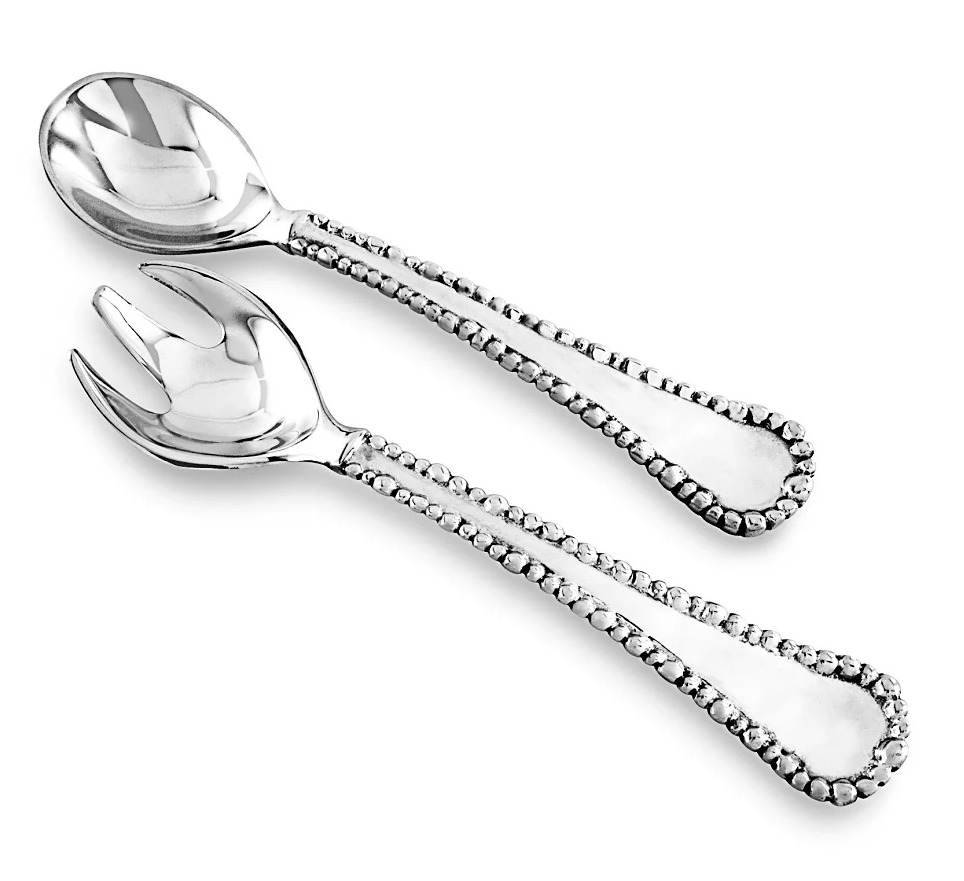 ORGANIC PEARL-PLATEADO-30 CM-CUCHARONES ENSALADA GRANDES 6591BEATRIZ BALL