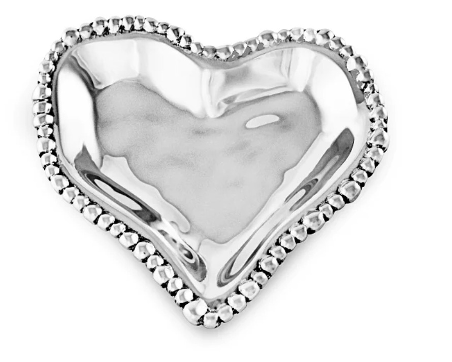 ORGANIC PEARL-PLATEADO-19 CM-FUENTE DE CORAZON 6572 BEATRIZ BALL