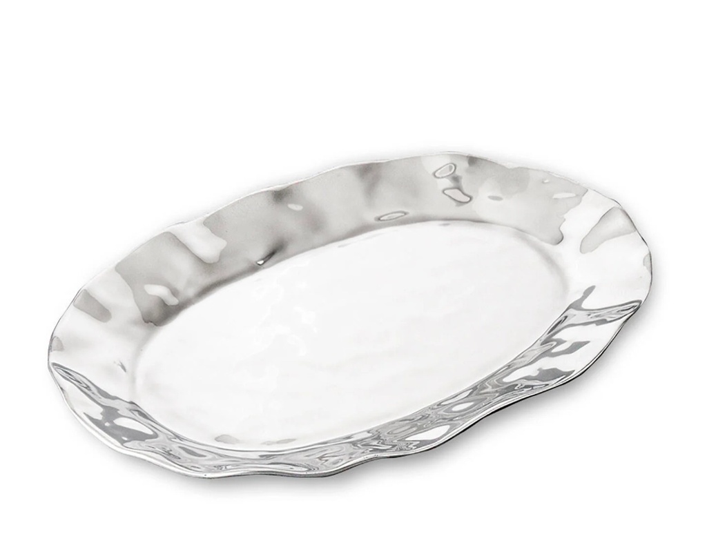 SOHO-PLATEADO-46 cm-FUENTE OVALADA MEDIANA 7444 BEATRIZ BALL