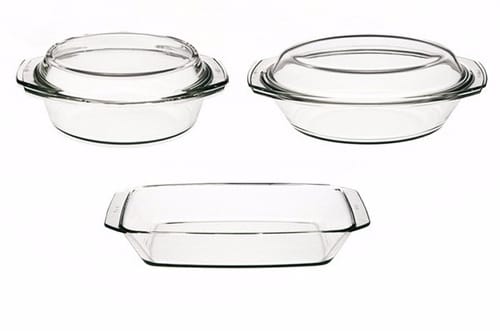 SIMAX-0-0-SET CASEROLA 5 PIEZAS BOHEMIA CRISTAL
