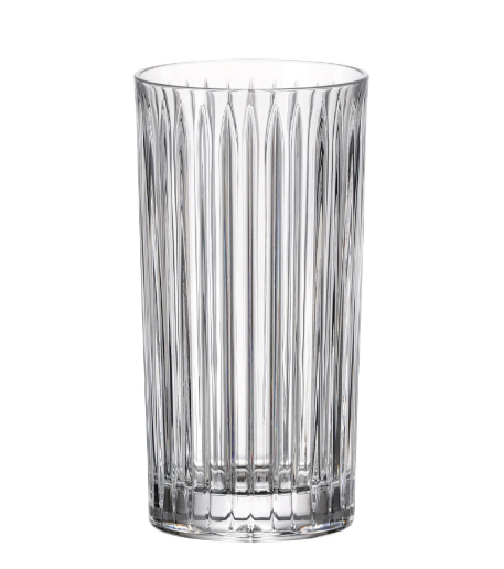 SKYLINE-0-350 ml-6 VASOS LARGOS-C CRISTAL DE BOHEMIA
