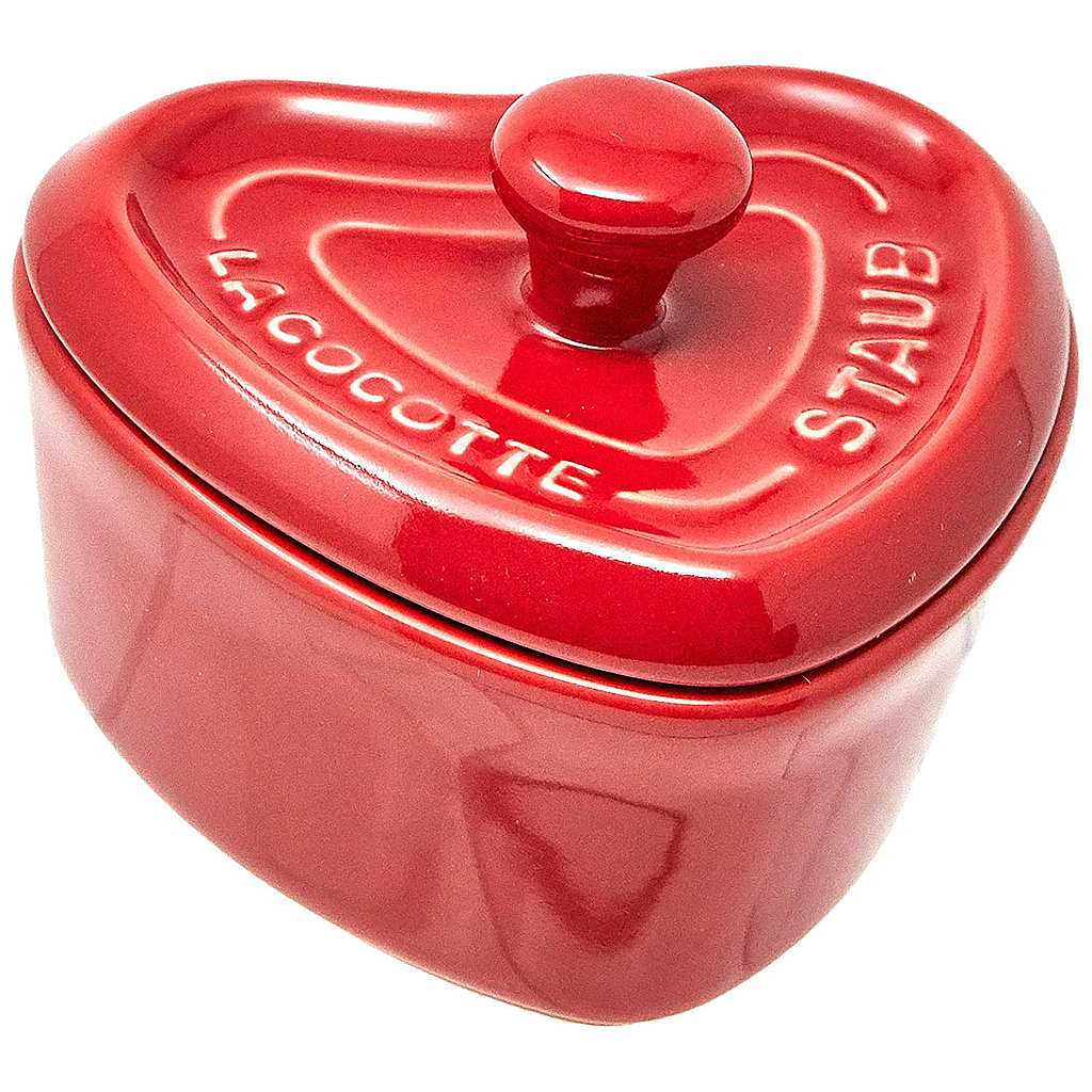 STAUB-CERAMICA-CHERRY-10 cm-MINI COCOTTE CORAZON