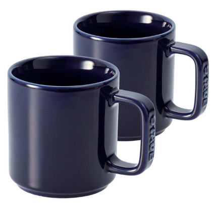 STAUB-CERAMICA-AZUL-10 cm-SET 2 MUGS