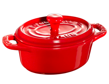 STAUB CERAMIC-CHERRY-11 cm-MINI COCOTTE OVALADO