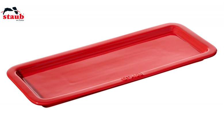 STAUB-CERAMIC-CHERRY-36x14 cm-BANDEJA SERVICIO