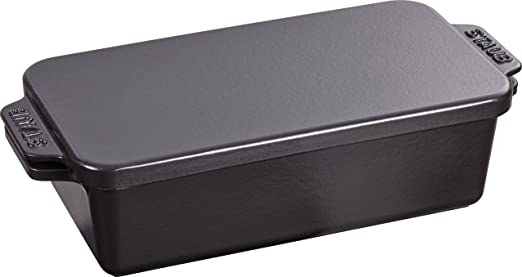 STAUB-HIERRO FUNDIDO- NEGRO-23 cm-MOLDE MULTIFUNCIONAL