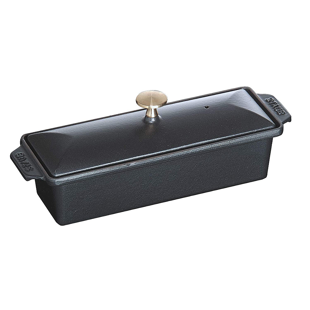 STAUB-HIERRO FUNDIDO-NEGRO-30X11 cm-OLLA TERRINA
