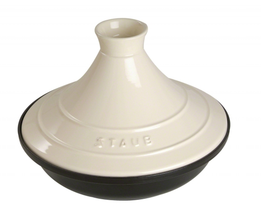STAUB HIERRO FUNDIDO-CREMA-28 cm-TAGINE GRANDE