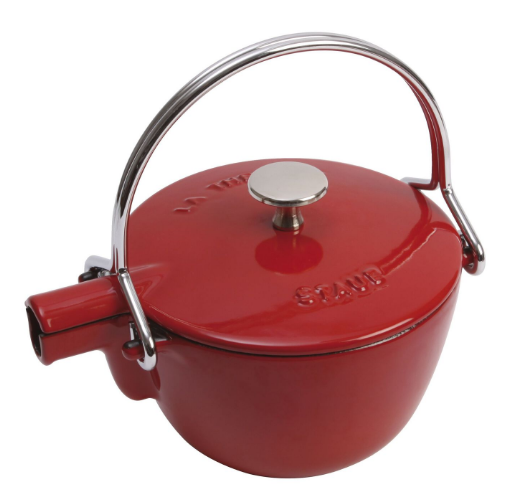 STAUB-HIERRO FUNDIDO-CHERRY-16.5 cm-TETERA REDONDA