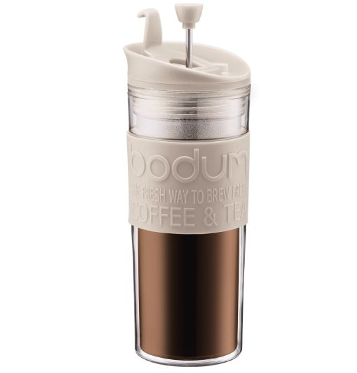 TRAVEL PRESS-BLANCO-450 ml-PRENSE DE CAFE-BODUM