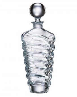 WAVE-0-750 ml-BOTELLA-C CRISTAL DE BOHEMIA