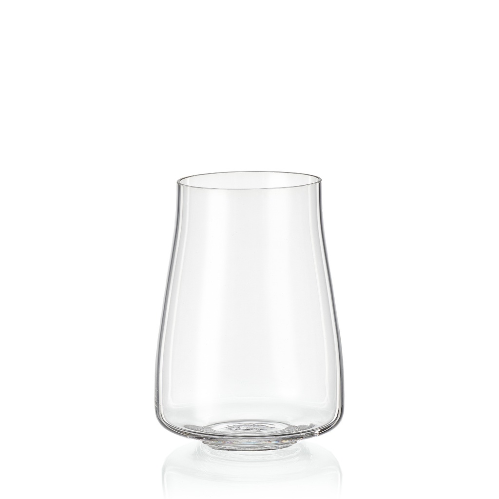 ALEX-0-400 ml-6 VASO LARGO -BOHEMIA CRISTAL