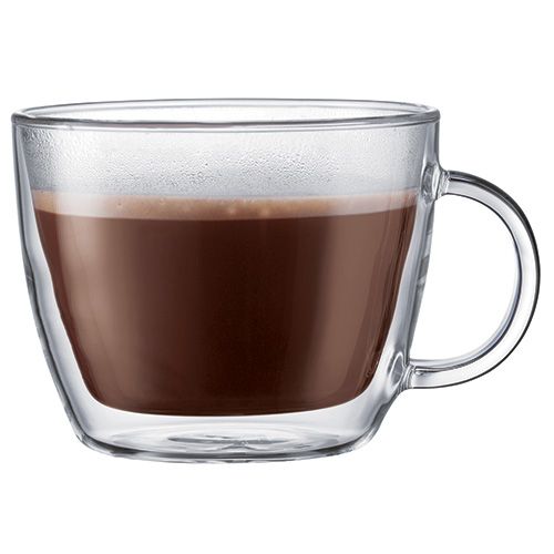 BISTRO-0-450 ml-2 TAZAS CAFÉ LATTE DOBLE PARED BODUM