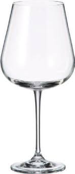 ARDEA-0-450 ml-6 COPAS VINO TINTO-CRYSTALITE BOHEMIA CRISTAL