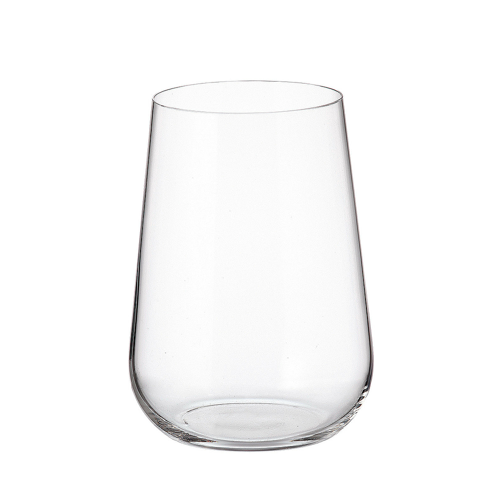 ARDEA-0-470 ml-6 VASOS-C CRISTAL DE BOHEMIA
