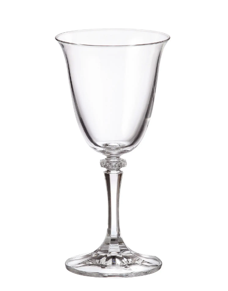 BRANTA-0-250 ml-6 COPA VINO BLANCO- C CRISTAL DE BOHEMIA