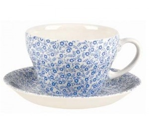 BURLEIGH-BLUE FELICITY-420 ml-TAZA DESAYUNO CON PLATILLO