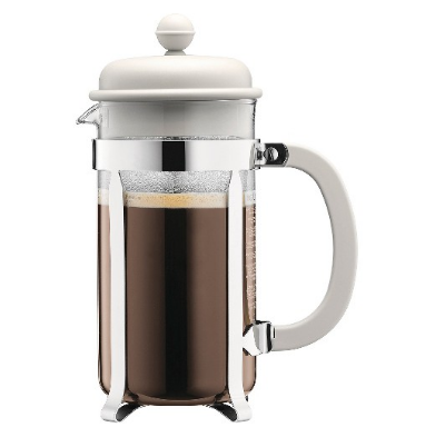 CAFFETTIERA-BLANCO BOROSILICATO-1 L-PRENSA DE CAFÉ 8 TAZAS-BODUM