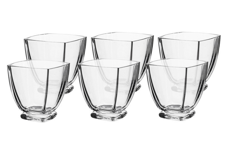 AREZZO-0-320 ml-6 VASOS WHISKY -CRYSTALITE BOHEMIA CRISTAL