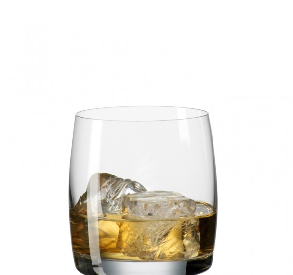 CLARA-0-290 ml-6 VASO WHISKY BOHEMIA CRISTAL