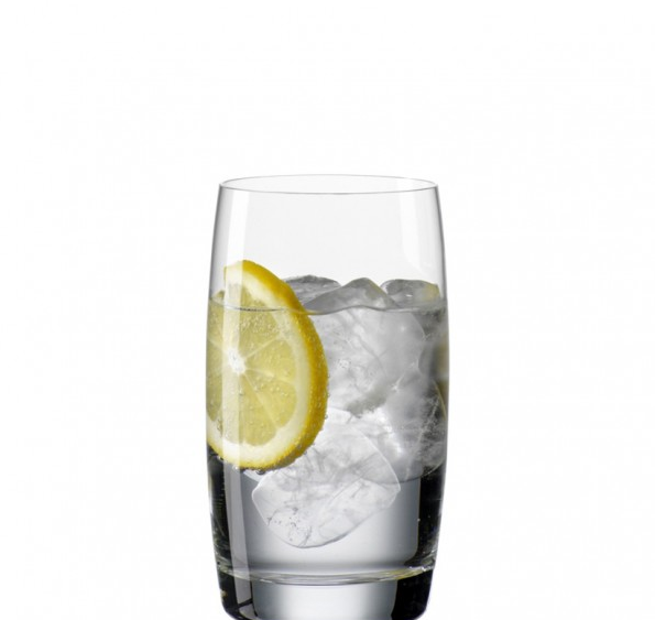 CLARA-0-380 ml-6 VASO LARGO BOHEMIA CRISTAL