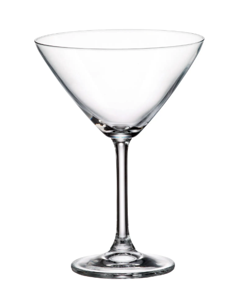 COLIBRI-0-280 ml-6 COPA MARTINI-C CRISTAL DE BOHEMIA