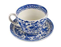 BURLEIGH-BLUE REGAL PEACOCK-420 ml-TAZA DESAYUNO Y PLATILLO