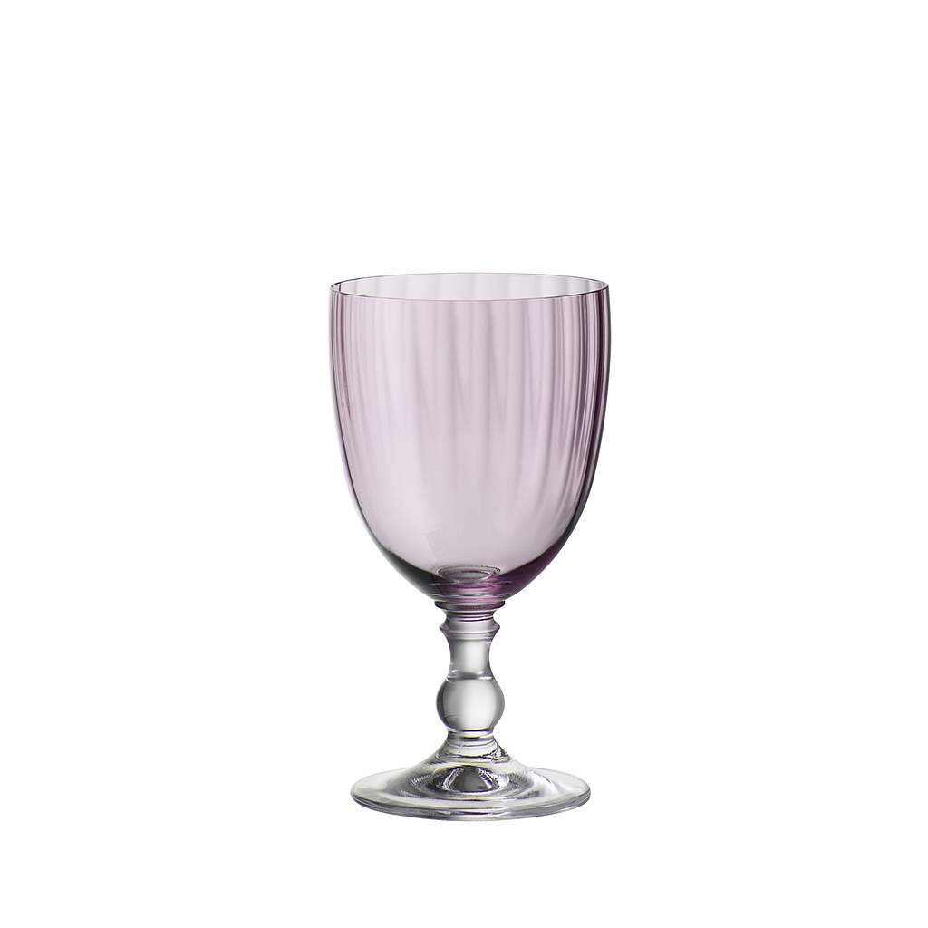 GEORGIA-ROSA-350 ml-6 COPAS VINO-BOHEMIA CRISTAL