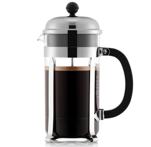 CHAMBORD-ACERO INOX BOROSILICATO-1 L-PRENSA DE CAFE-BODUM