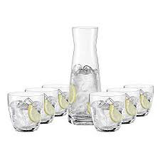 LIBERA-0-7-SET AGUA JUGO 7 PIEZAS-BOHEMIA CRISTAL
