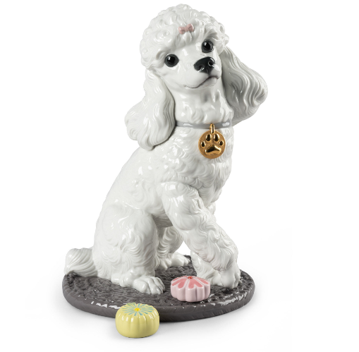 LLADRO-0-0-CANICHE CON MOCHIS