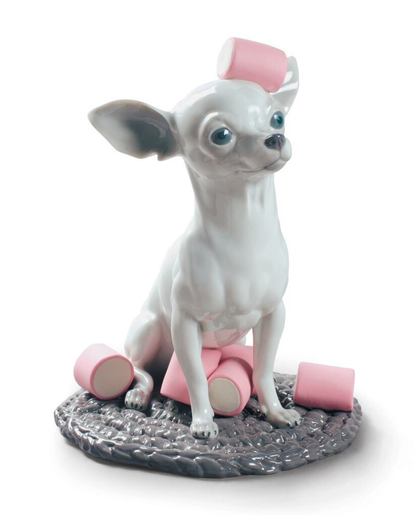 LLADRO-0-0-CHIHUAHUA CON MARSHMALLOWS