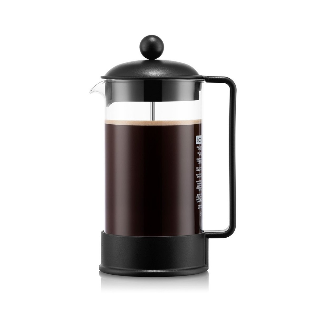 BRAZIL-NEGRO-1L-PRENSA DE CAFE 8 TAZAS-BODUM