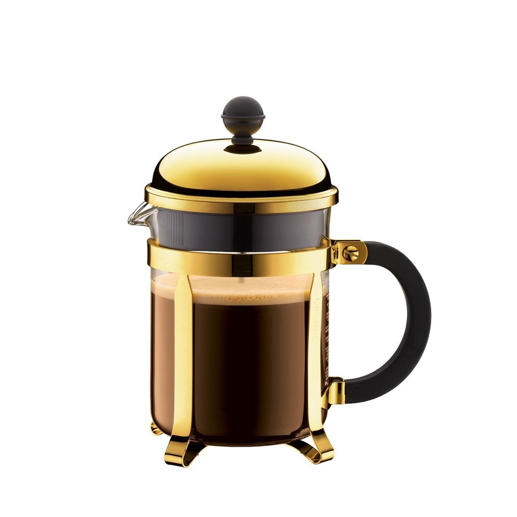 CHAMBORD-ORO-500 ml-PRENSA DE CAFE 4 TAZAS-BODUM