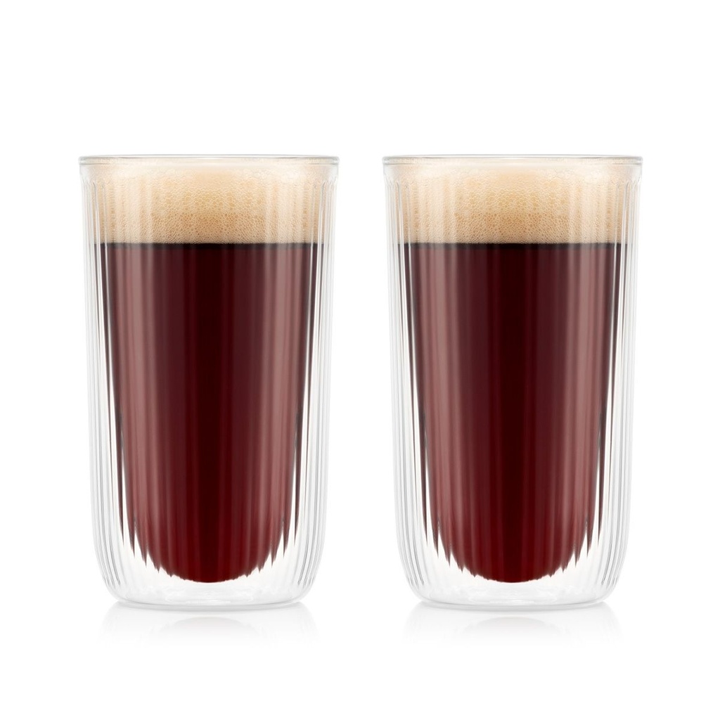 DOURO-TRANSPARENTE-450 ml- 2 VASOS DOBLE PARED-BODUM