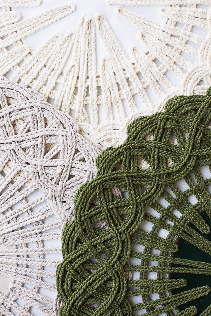 MAOLI-SOUSPLAT BARBANTE-VERDE-0-SET DE 6 INDIVIDUALES