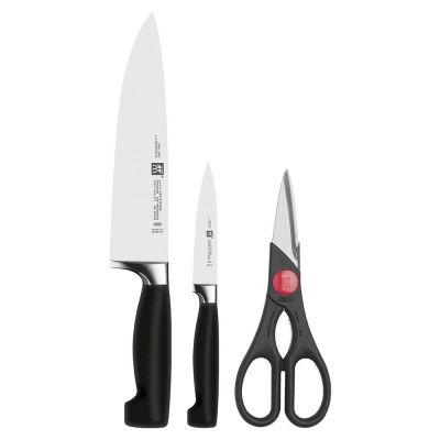 FOUR STAR-0-3 CUCHILLOS PARING CHEF & TIJERA-ZWILLING