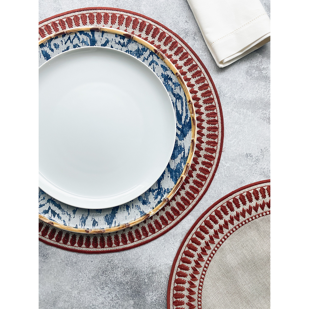 MAOLI-ARGUILLA-NARANJA-0-SET DE 6 INDIVIDUALES