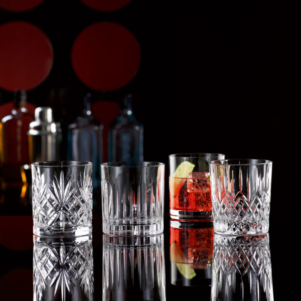 BAR SELECTION-TRANSPARENTE-280 ml-2 VASOS WHISKY-BOHEMIA CRISTAL