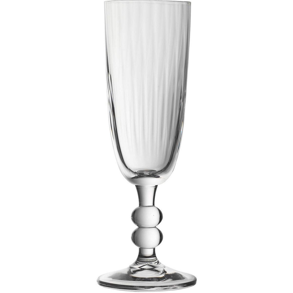 NEW ENGLAND-0-180 ml-6 CHAMPAGNE FLAUTA-BOHEMIA CRISTAL