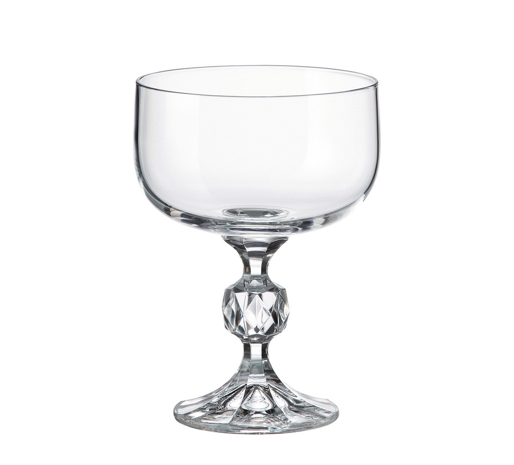 STERNA-0-200 ml-6 COPAS CHAMPAGNE PLATO-C CRISTAL DE BOHEMIA